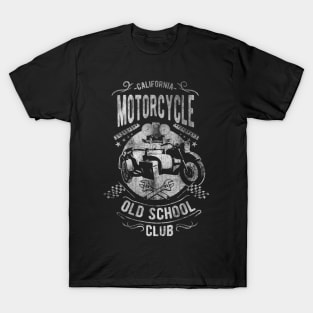 California Motorcycle Old School T-Shirt